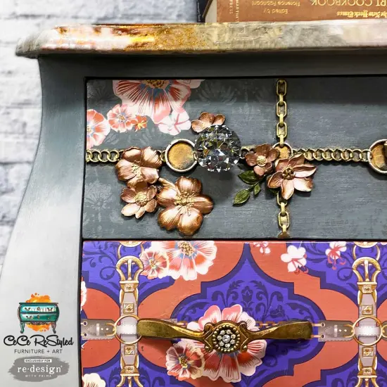 Decor Transfers&reg; - Cece Fashion & Florals - total sheet size 24"x35", cut into 2 sheets {4}