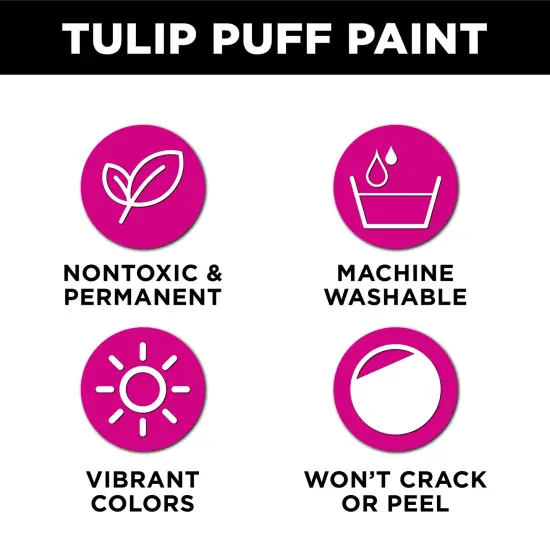 Tulip Puff Paint Metallic Gold, Multi-Surface Craft Paint, 4 fl. oz. 3 Pack {3}