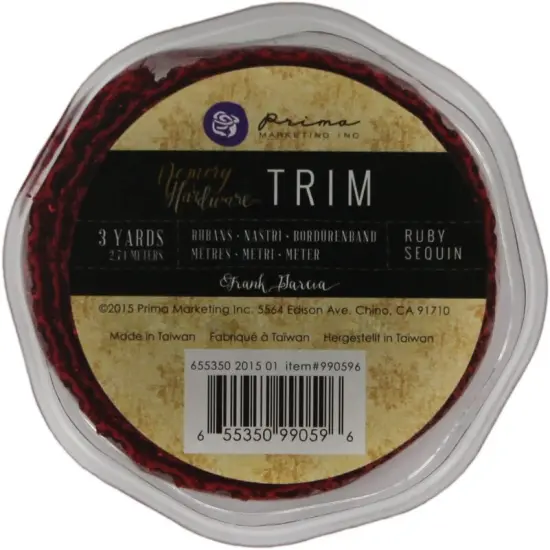 Prima Marketing 655350990596 Memory Hardware Sequin Trim Embellishment {1}