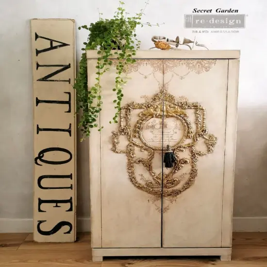 Redesign Decor Moulds&reg; - Delicate Floral Strands - 1 pc, 5"x10", 8mm thickness Copyright #VA0002325609 {3}