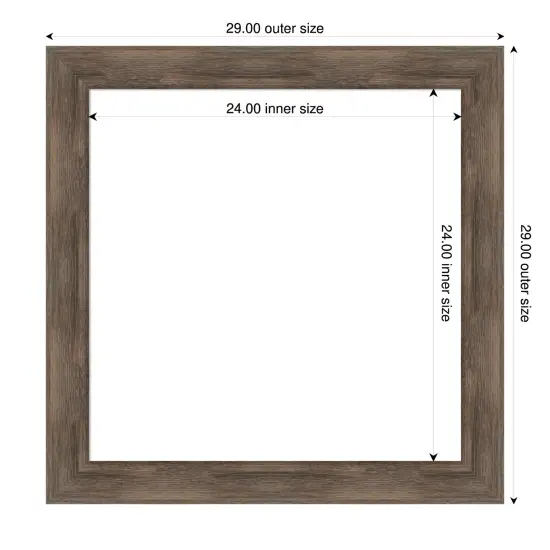 Hardwood Framed Dry Erase Magnetic Board Mocha {4}