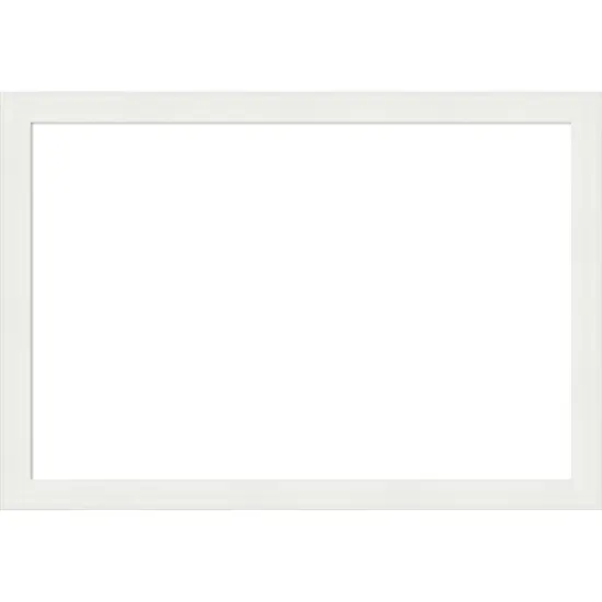 Vanity White Narrow Framed Dry Erase Magnetic Board {1}