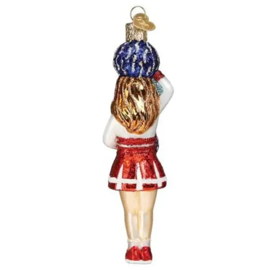 Old World Christmas 5.75 In Cheerleader Christmas Tree Ornament , Go Fight Win Multicolored {2}