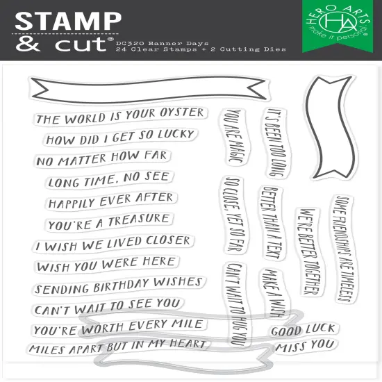 Hero Arts Stamp & Cut-Banner Days {1}