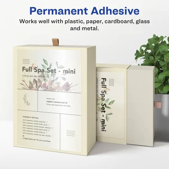 Avery Pearlized Ivory Rectangle Labels with Sure Feed Technology, Print-to-the-Edge, 4.75" x 7.75" {3}