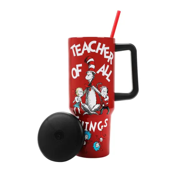 Dr. Seuss Teacher 40oz Tumbler w/ Handle {4}