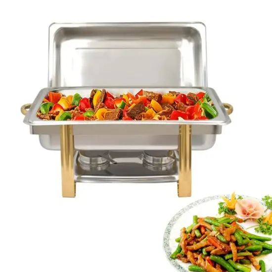 Stainless Steel Chafer Chafing Dish Sets Buffet Catering Pans Catering Tabletop {1}