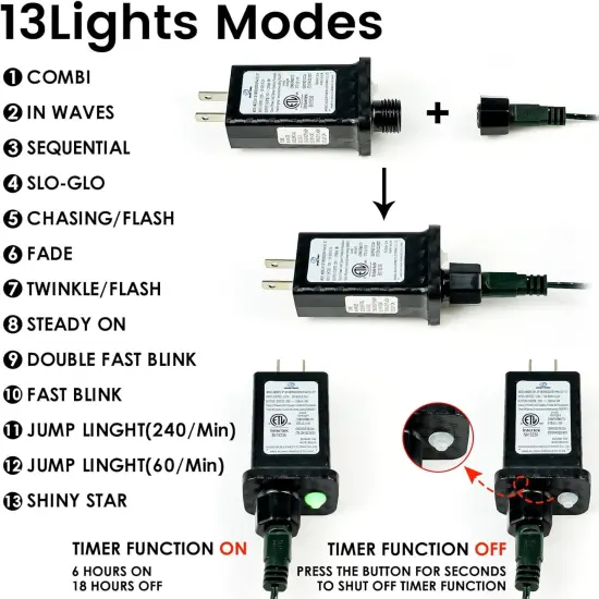 240LED Christmas String Lights - 95FT (Warm White) {5}