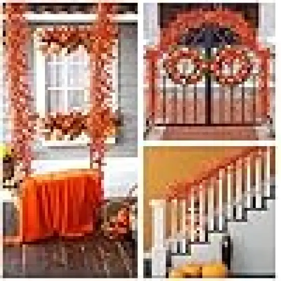 Fake Eucalyptus Leaves Greenery UV Resistant Faux Hanging Vine Plants Indoor {3}