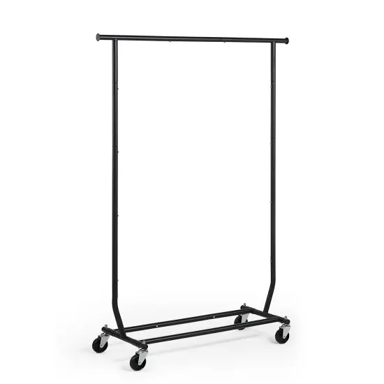 Heavy Duty Rolling Garment Rack Black {1}