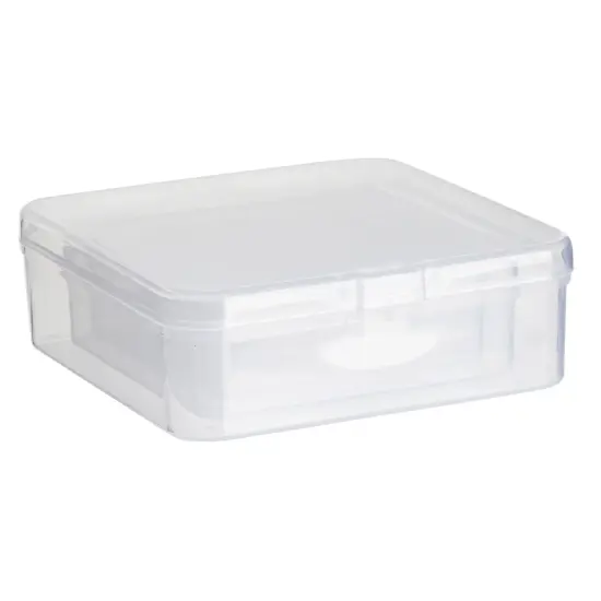 40 Piece Empty Square Mini Storage Containers with Lids for Crafts, Jewelry, Board Game Storage (4 Sizes) Clear {6}