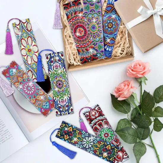 8 Pcs Diamond Painting Bookmark Kits for Adults(Mandala) {3}