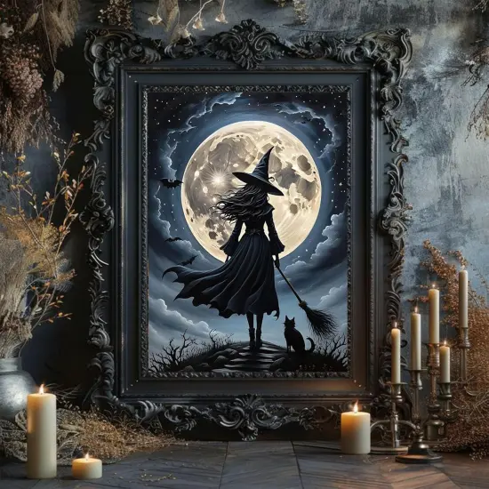 12x16inch - Halloween Witches Diamond Painting Kits for Adults {4}