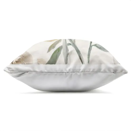 Stupell Industries Lustrous Peonies in Neutrals Outdoor Pillow, 18 x 7 x 18 {3}