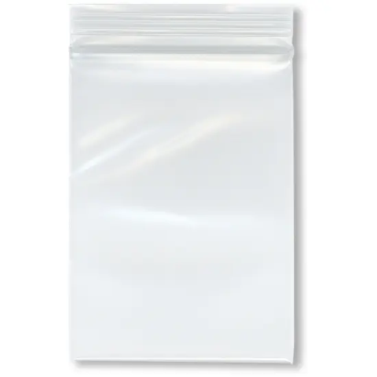Plymor 3" x 4" (Pack of 100), 6 Mil Industrial Duty Zipper Reclosable Plastic Bags {1}