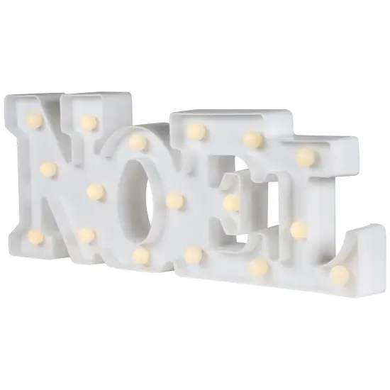 Northlight LED Lighted NOEL Christmas Marquee Wall Sign - 17" - White {6}