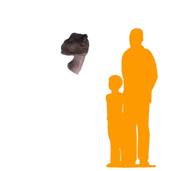 Allosaurus Dinosaur Head Life Size Statue {2}