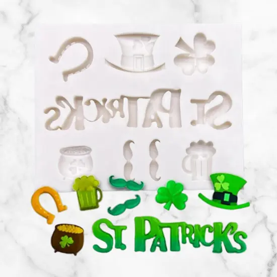 St Patrick's Day Luck of the Irish Silicone Mold #1 {1}