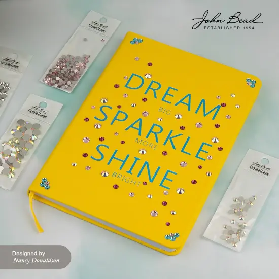 Crystal Lane DIY SS16 Glass Flatback Rhinestones, 1440pcs Jet {4}