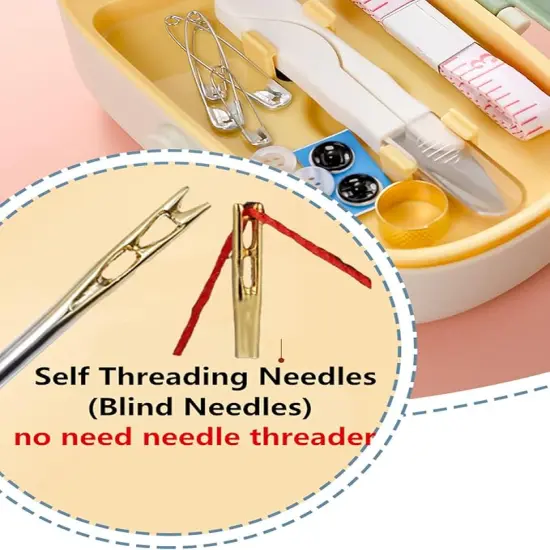 Green Sewing Project Kit, 135 Pcs Family Sewing Supplies Repair Kit Traveler Sewing Kit Sewing Thread Accessories DIY Sewing Supplies Organizer (Green) {2}