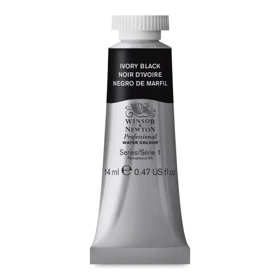 Winsor & Newton Professional Watercolor - Ivory Black, 14 ml tube {2}