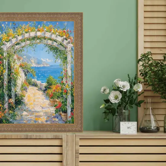 Deep Antique Gold Ornate Shadowbox Picture Frame 18x24 frame {5}