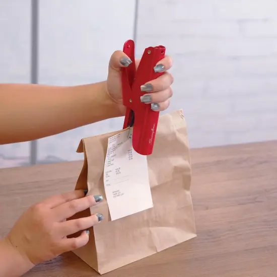 Plier Stapler, Handheld Heavy Duty All Metal Stapler, 25 Sheet Capacity, Jam Free, Vintage Rio Red (S7010159) {4}