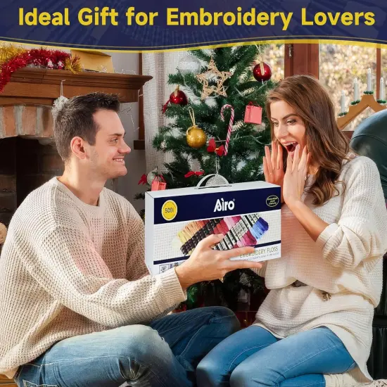 500 Color Rainbow Cross Stitch Thread, 26.3ft Each Skein Embroidery Cotton Thread for Cross Stitch, Embroidery, Craft Floss, Bracelet Making {5}