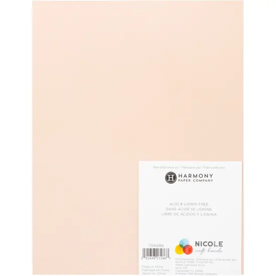 Harmony Precious Metals Cardstock 8.5"X11" 20/Pkg-Rose Gold {3}