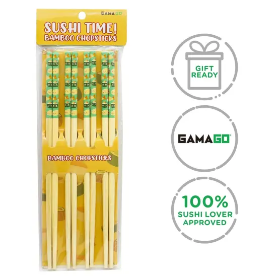 Sushi Time GAMAGO Cast Bamboo Chopsticks | Set of 4 {5}