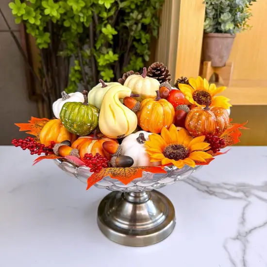 60 Pcs Assorted Fall Harvest Table Decoration {5}