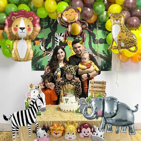 Jungle Safari Animals Balloons, Jungle Safari Theme Birthday Party Decorations {5}