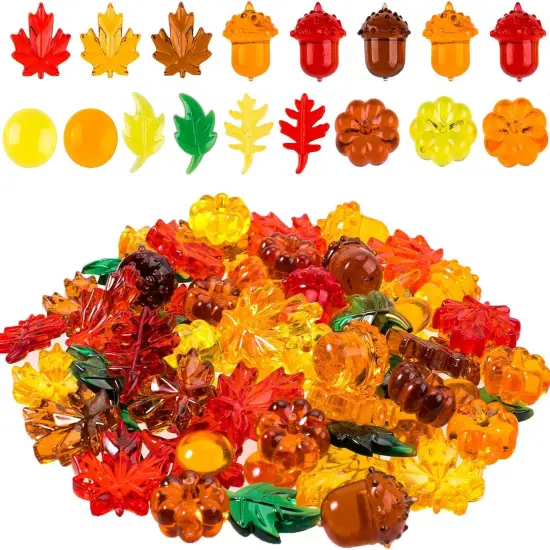 220 Pcs Acrylic Fall Decorations {1}