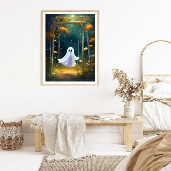 The Ghost on The Swing Diamond Art Home Wall Decor 12x16inch {3}