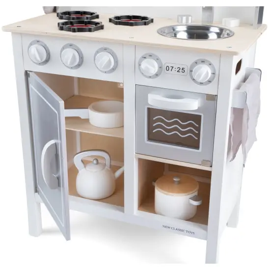 New Classic Toys Kitchenette Bon Appetit DeLuxe, White/Silver {3}