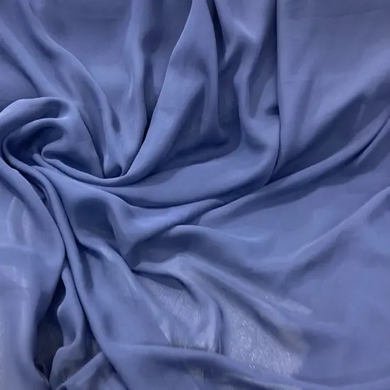 1 Yard Lightweight Sheer Chiffon Fabric, 60" Wide, Ideal for Bridal & Formal Dresses Navy {1}