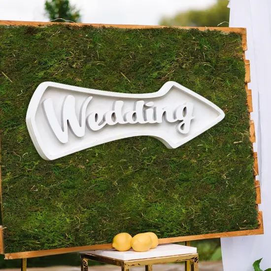 108'' x 12'' Moss Table Runner Dried Moss Sheet Roll for Crafts Preserved Moss Mat for Table Decoration Green Moss for Wedding Party Woodland Garden Fairy Decor {3}