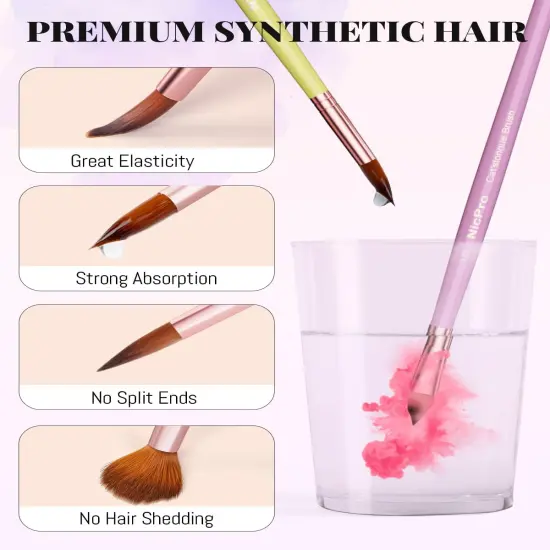 10PCS Aesthetic Pastel Watercolor Brushes Set, Professional Water Color Paint Brush, Round, Cat Tongue, Liner, Dagger, Wash for Artists, Adult, Beginners, Watercolor, Inks, Gouache with Holder {4}