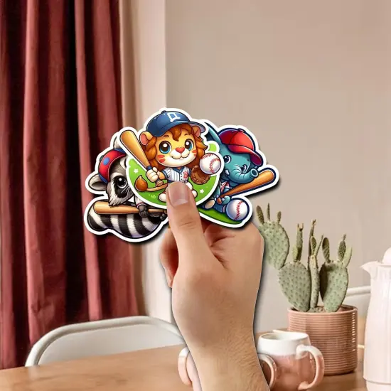 Pack 50 PCS Baseball Stickers Print Outdoors Theme Waterproof Vinyl Decals for Boys Teens Adults Sports Lovers Labels Decor Skateboard Water Bottles Bumper Helmet Laptop {3}