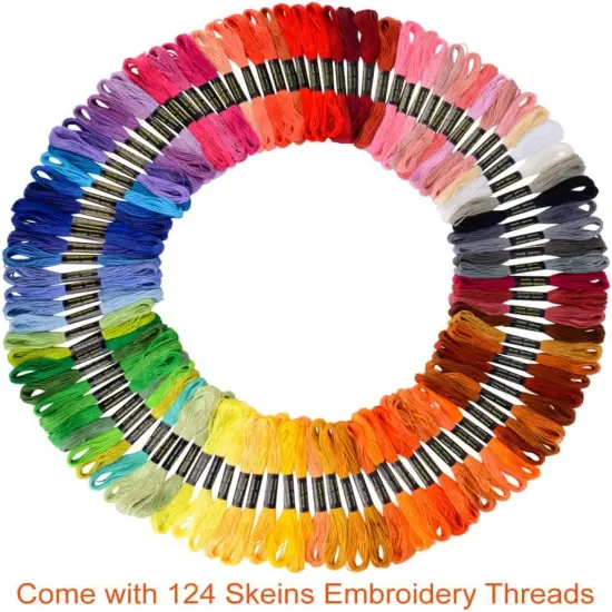 124 Skeins Embroidery Floss {3}