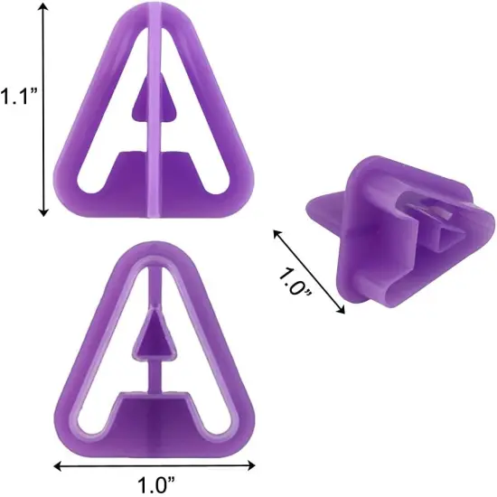Alphabet Cookie Cutter Set Purple Plastic Letter & Number Icing Molds 40 Pieces {2}