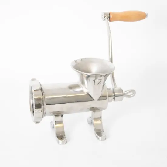 Lehman's Clamp-Down Meat Grinder #12, Manual Hand-Cranked Stainless Steel Meat Grinder for Home Use, Easy to Clean and Store {1}
