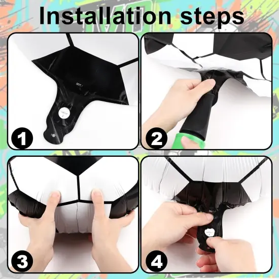 8 pcs 18 inch Soccer Balloons for Party Soccer Birthday Decorations World Cup Foil Mylar Balloons {3}