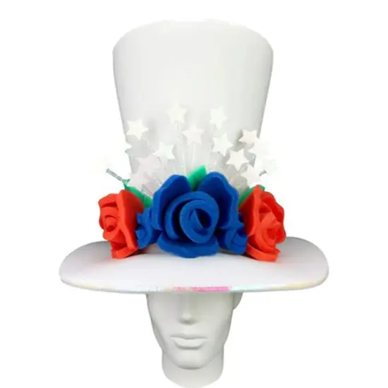 USA Bride Hat Elegant & Patriotic Wedding Accessory {1}