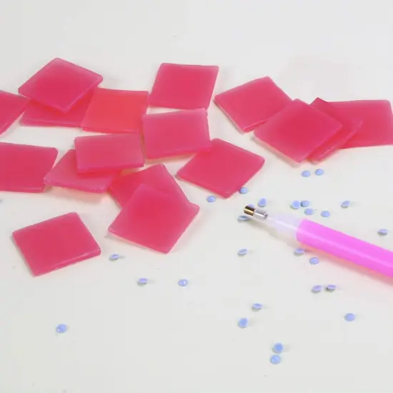 Diamond Painting Glue Clay DIY Diamond Embroidery Wax Tool Set (Red 60 pcs) {5}