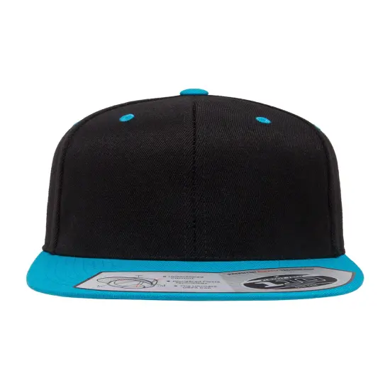 Flexfit&reg; Adult Wool Blend Snapback Two Tone Cap BLACK/ RED {5}