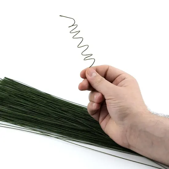 200 Pieces 22 Gauge Dark Green Floral Stem Wire 14 Inch Stem Wire Flower Making Accessory Florist Wire for Crafts Flower Arrangement Stem Wrapping DIY Bouquet Wreath Making Supplies {2}