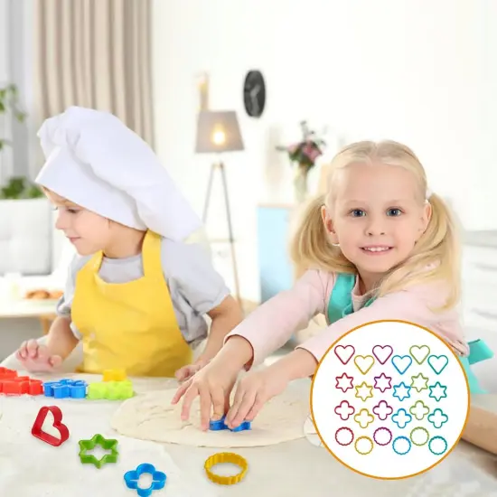 Cookie Cutter Set Of Heart, Star & Round Shapes 24 Pieces {6}