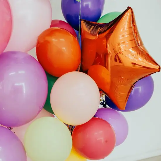 Star Shape Foil Balloons,18 Inch Star Shape Foil Mylar Balloons for Wedding Birthday Party Baby Shower Decoration (Orange,10psc) {4}