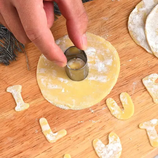 Mini Alphabet & Number Cookie Cutter Set Stainless Steel 36 Pieces {4}